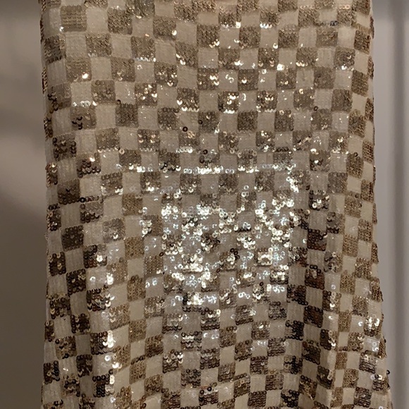 Checkered Sequence Dress - Picture 2 of 5
